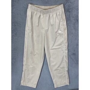 Adidas Pants Womens Medium Tan Corduroy High Rise Straight Elastic Waist Stretch